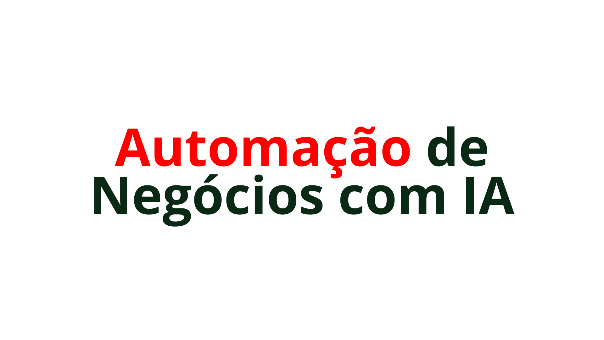 Automação de Negócios com IA