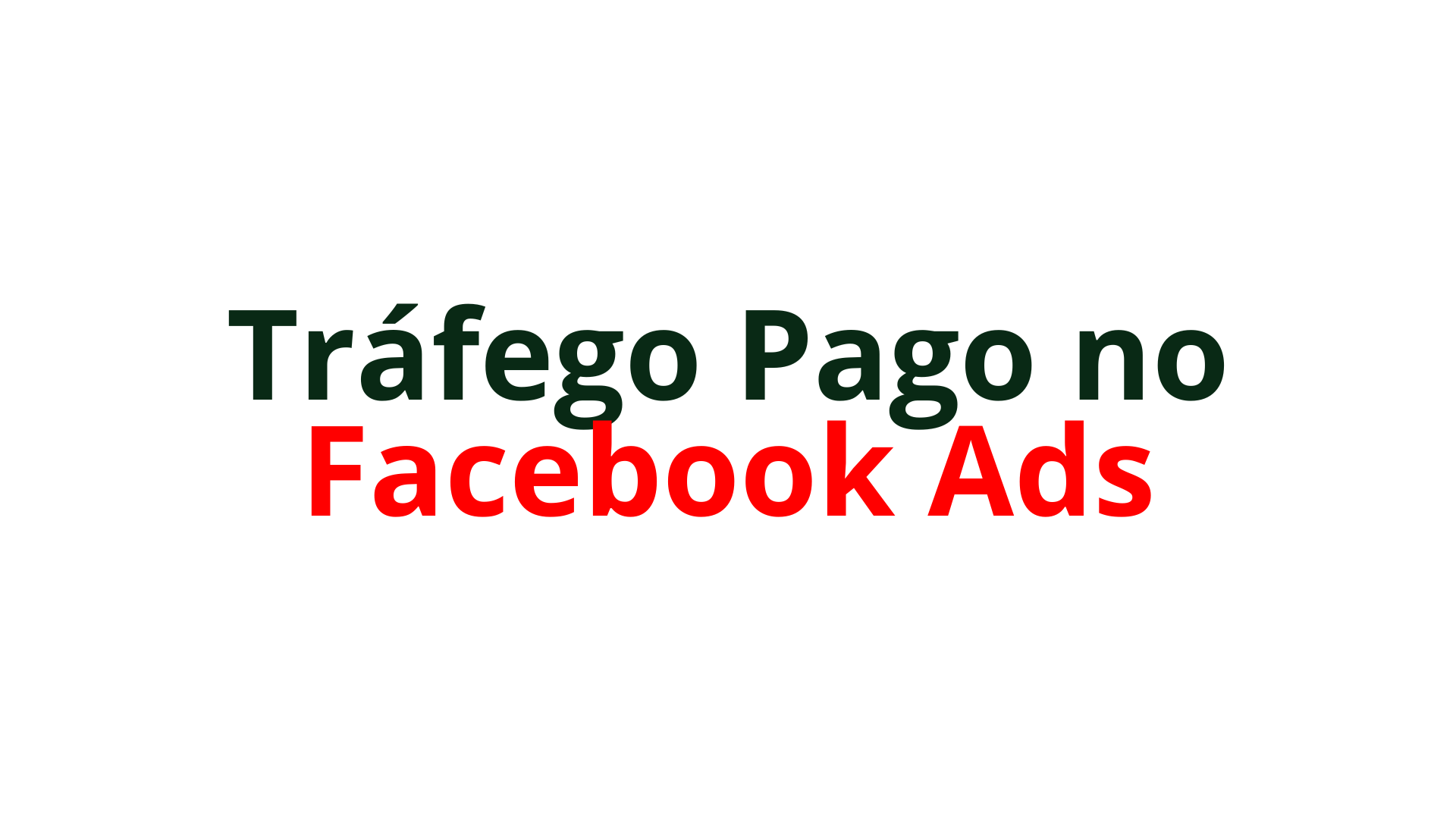 Tráfego Pago no Facebook Ads Guia do Zero